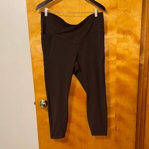 Brown Leggings with Wing Logo